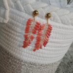 Pendiente Campanilla Coral