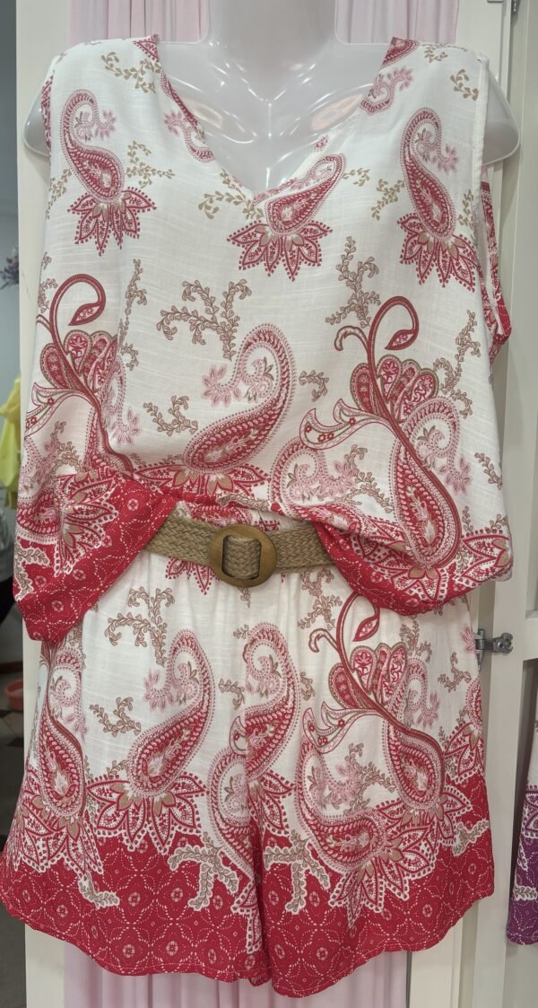 Conjunto cachemire sin mangas