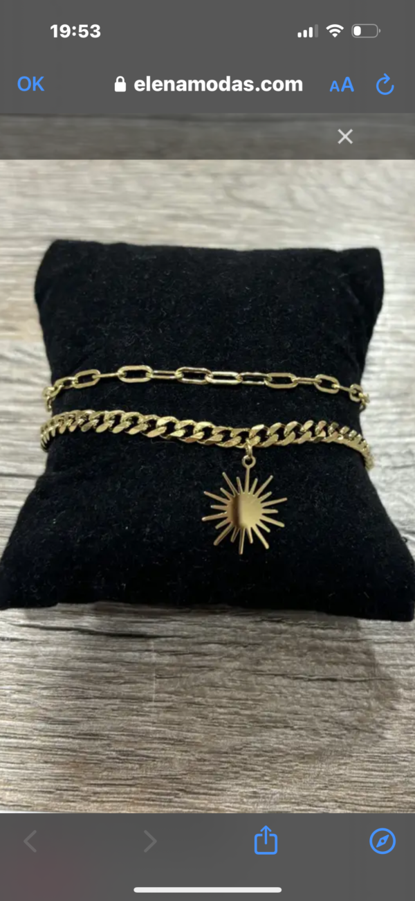 Pulsera Doble Sol