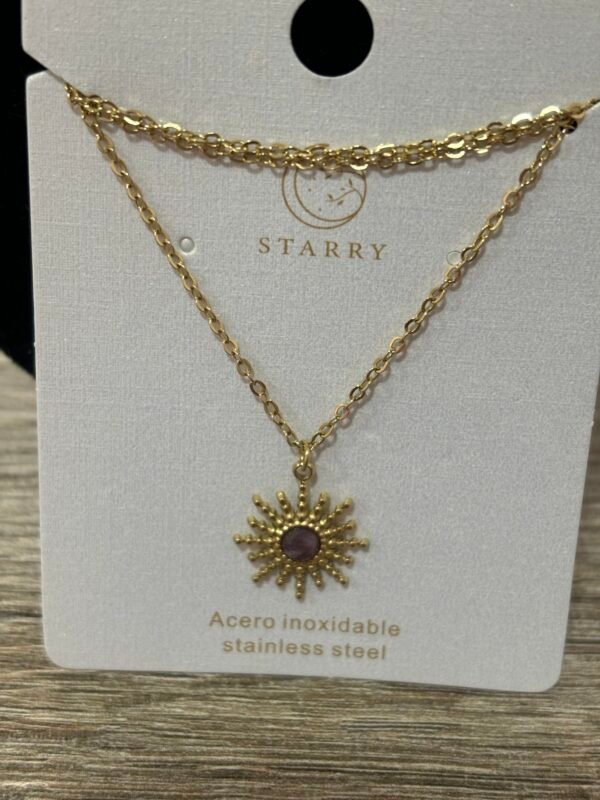 Collar piedra solar