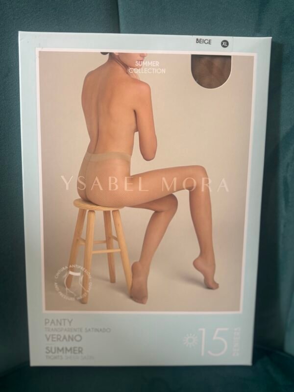 Panty transparente satinado verano, Isabel Mora